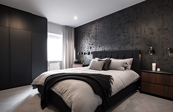 papel de parede preto