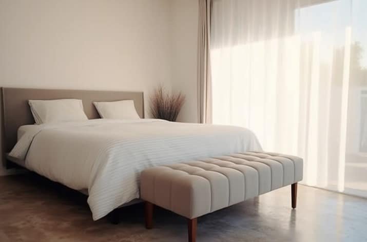 Puff para Cama de Casal Puff para Cama de Casal