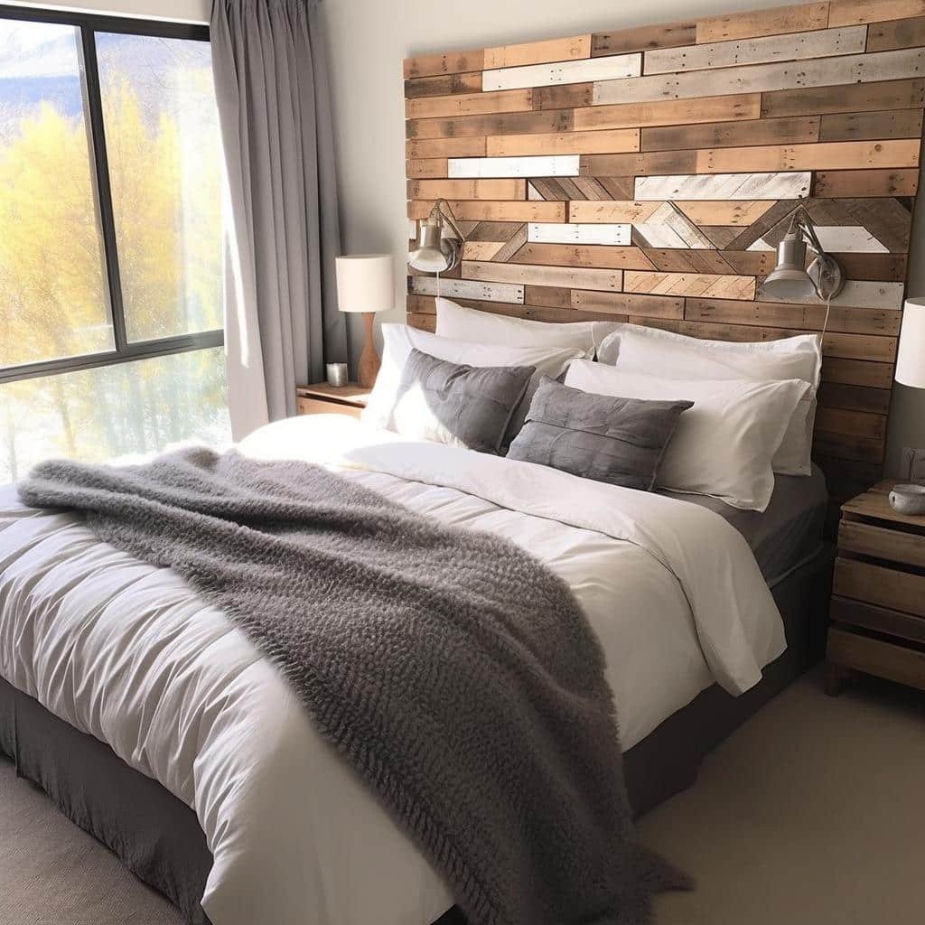Cabeceira De Pallet: 5 Ideias Sustentáveis E Charmosas Para Seu Quarto. 2 Cabeceira De Pallet: 5 Ideias Sustentáveis E Charmosas Para Seu Quarto.