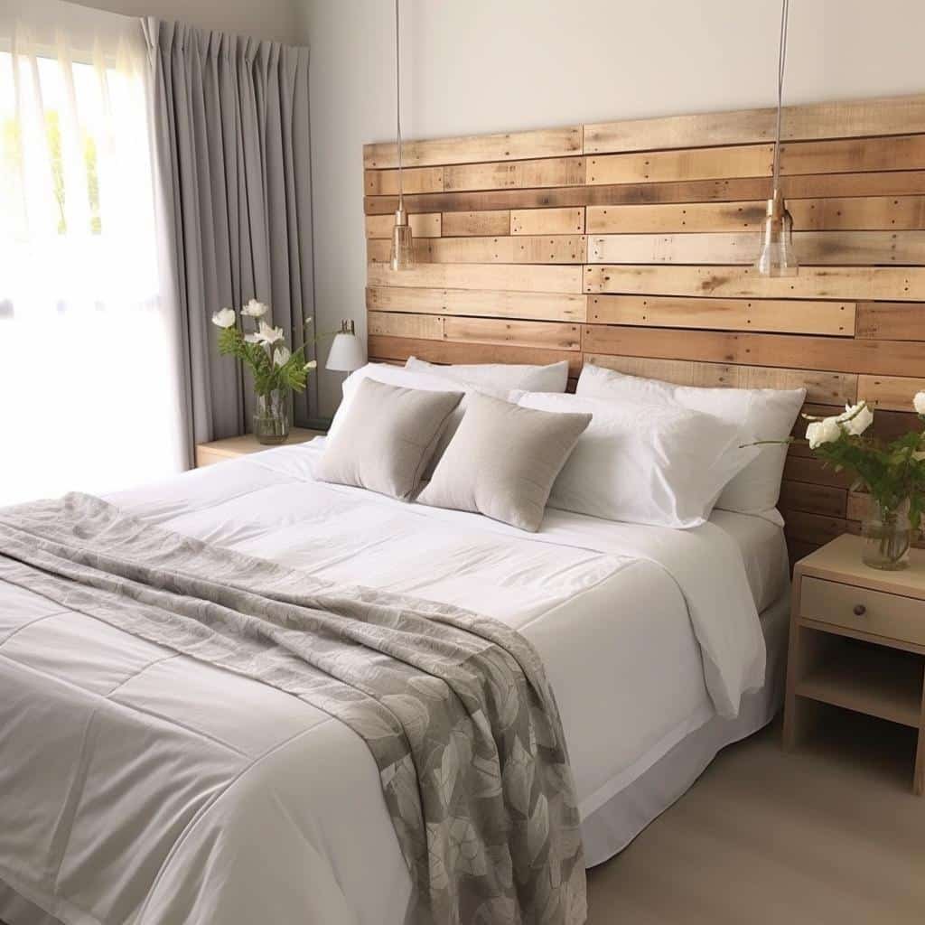 Cabeceira De Pallet: 5 Ideias Sustentáveis E Charmosas Para Seu Quarto. 4 Cabeceira De Pallet: 5 Ideias Sustentáveis E Charmosas Para Seu Quarto.