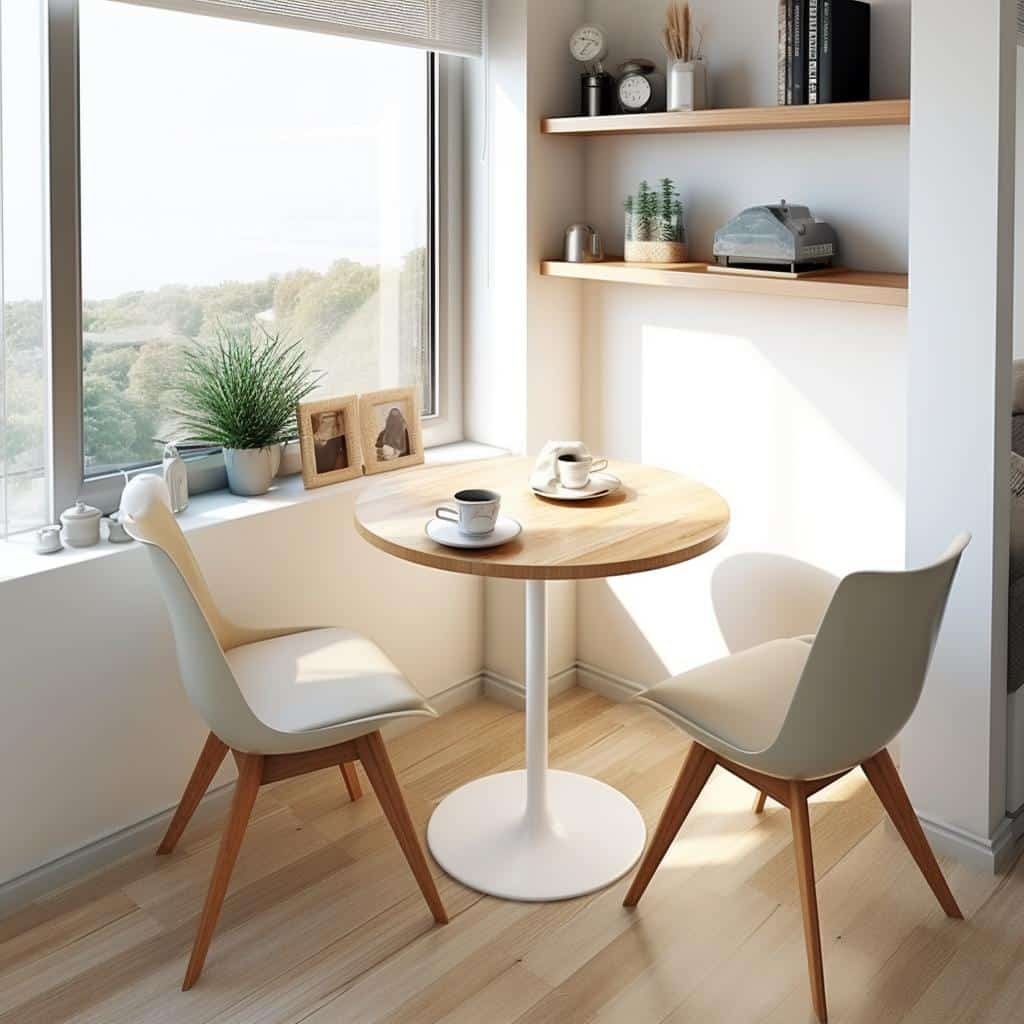 Transforme sua sala pequena com a Mesa de jantar para espaços pequenos 3 Mesa de jantar para espaços pequenos