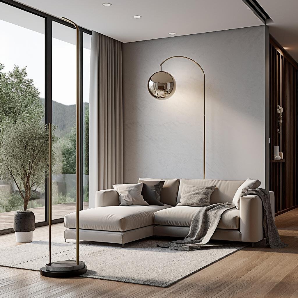 como utilizar Luminária de Chão na sala de estar