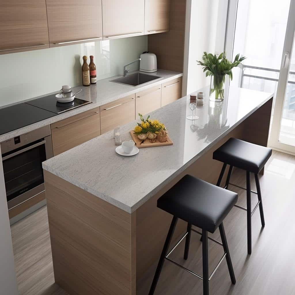 Bancada Para Cozinha Pequena: 5 Ideias Para Otimizar Espaço Com Estilo. Descubra as Melhores Soluções Para Aproveitar Cada Cantinho de Sua Cozinha! 1 Bancada Para Cozinha Pequena: 5 Ideias Para Otimizar Espaço Com Estilo.