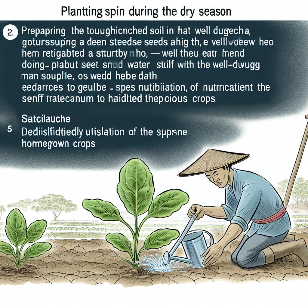Você pode plantar espinafre na estação seca?