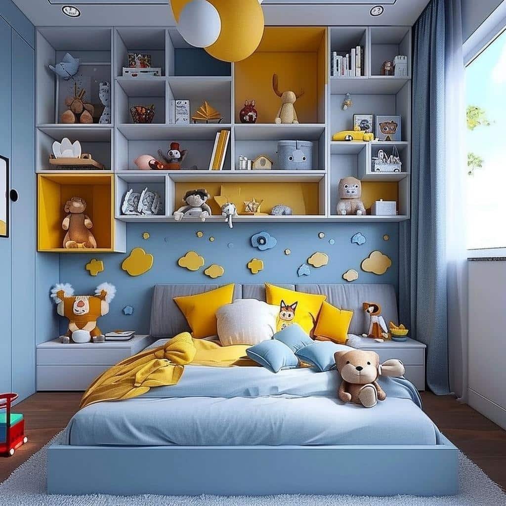 Como organizar quarto infantil com prateleiras: Transforme o espaço dos pequenos em um ambiente funcional e criativo! 13 como organizar quarto infantil com prateleiras