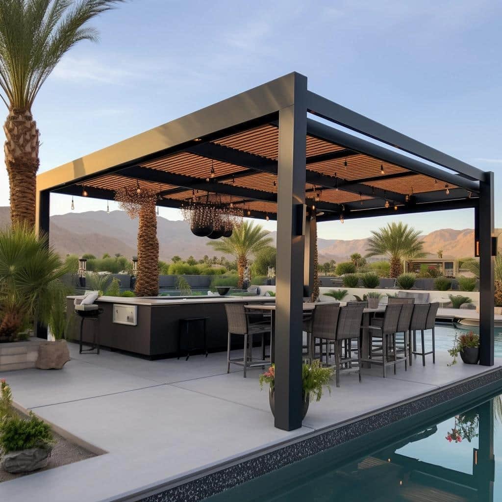 Pergolado Moderno: Tendência em Áreas Externas com Dicas Surpreendentes 13 Pergolado Moderno: Inovação e Estilo para Áreas Externas