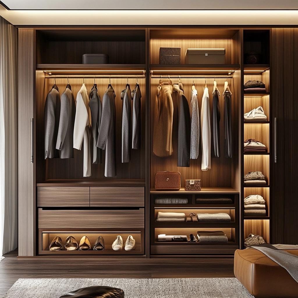 3 Ideias Funcionais para Guarda-Roupa Modulado de Casal 14 3 Ideias Funcionais para Guarda-Roupa Modulado de Casal