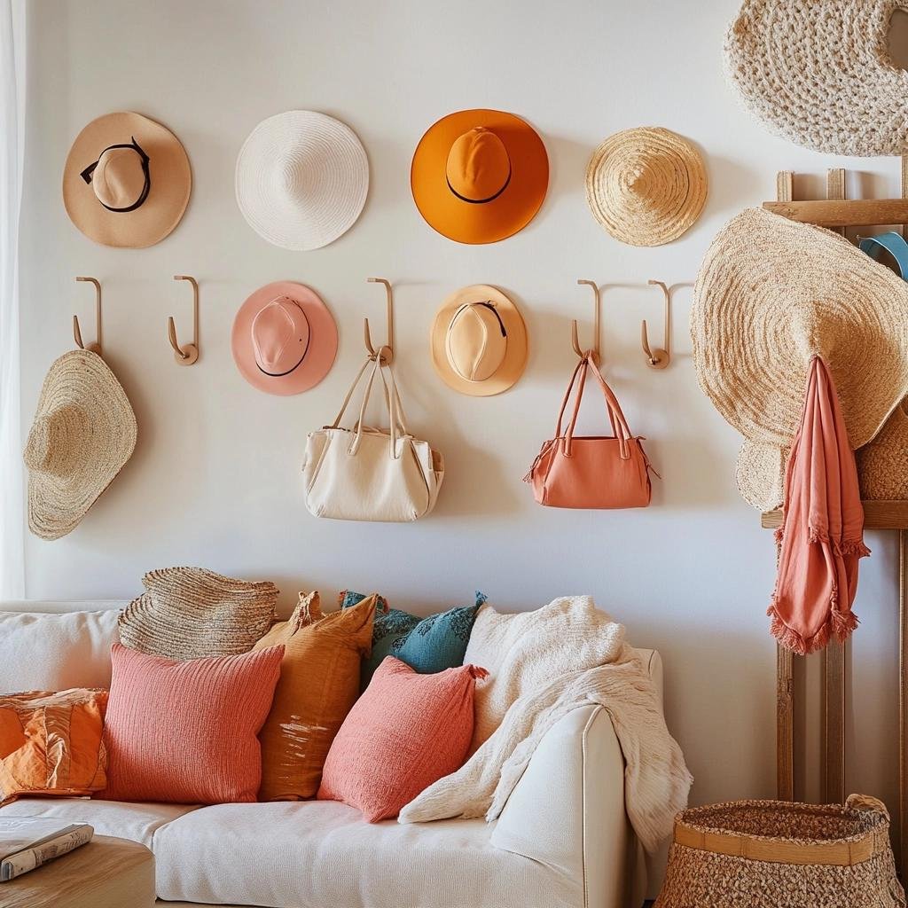 Ganchos Decorativos na Sala: 7 Maneiras de Organizar com Estilo