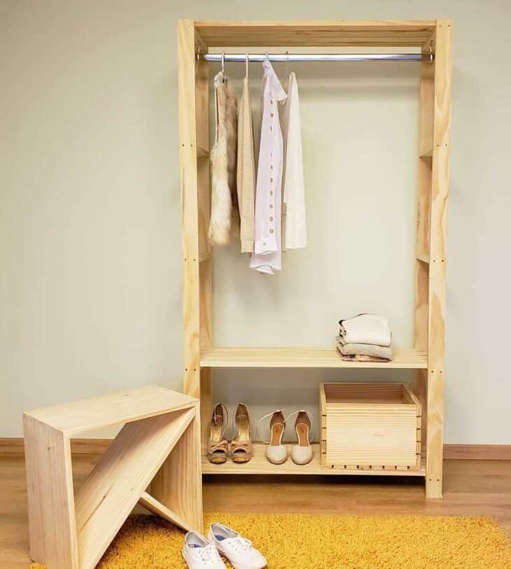 Como criar seu próprio guarda-roupa com pallets