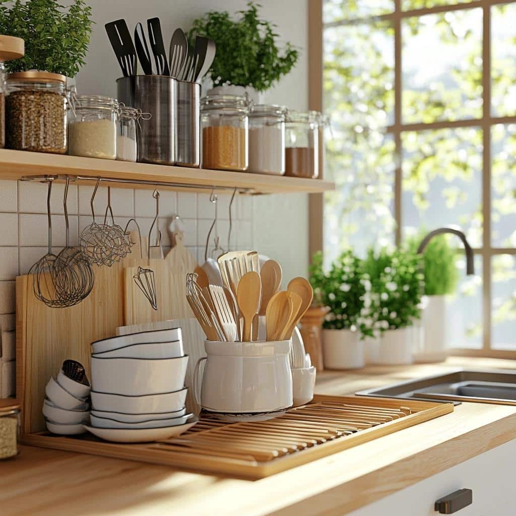 Porta-Pratos: 7 Ideias Práticas para Manter a Cozinha Organizada 16 Porta-Pratos: 7 Ideias Práticas para Manter a Cozinha Organizada