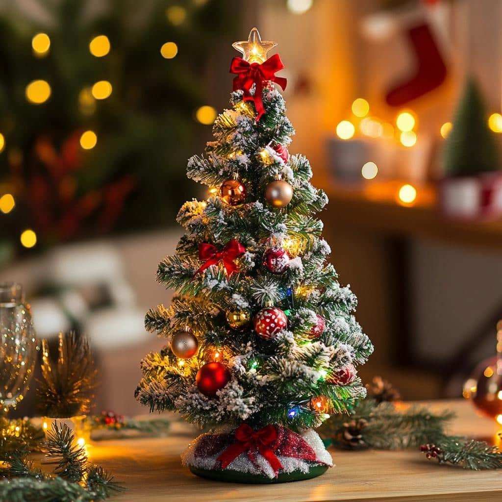 Ideias encantadoras para decorar árvores de Natal pequenas 5 Ideias encantadoras para decorar árvores de Natal pequenas