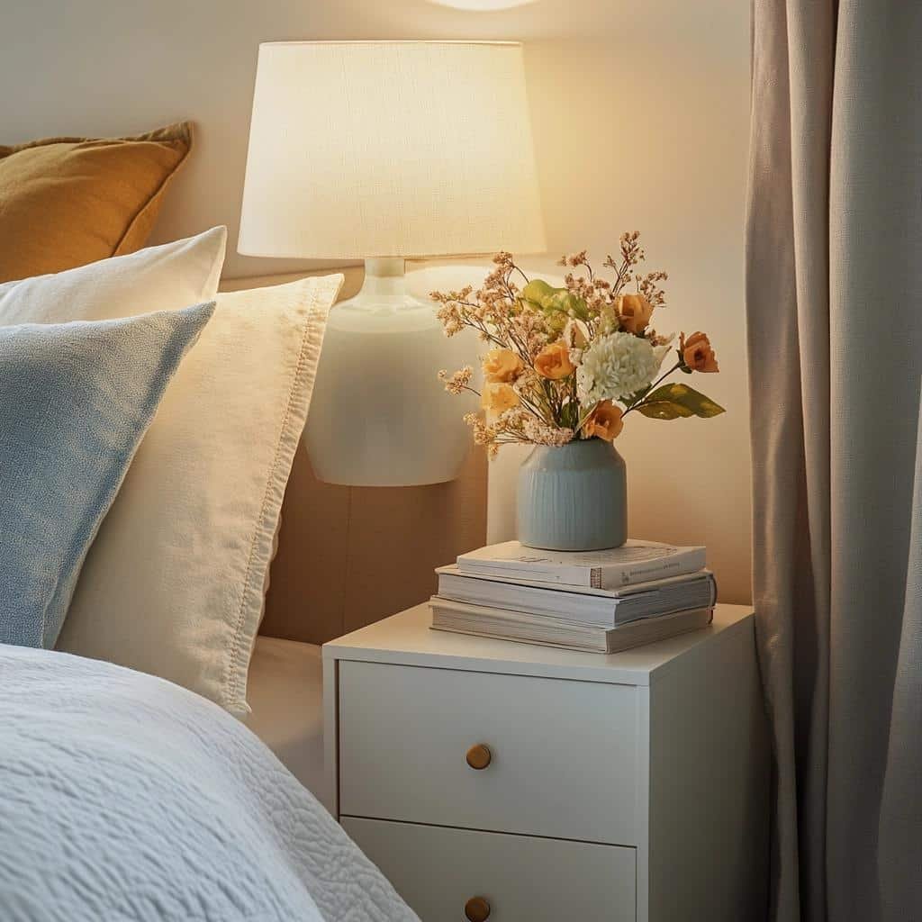 Ideias encantadoras para decorar com criado-mudo branco 1 Ideias encantadoras para decorar com criado-mudo branco