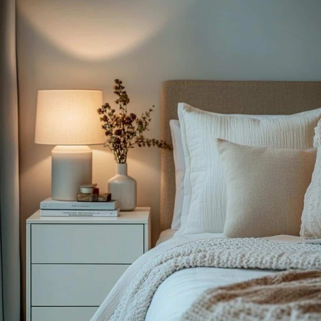 Ideias encantadoras para decorar com criado-mudo branco 3 Ideias encantadoras para decorar com criado-mudo branco