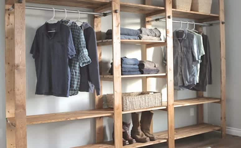 Como criar seu próprio guarda-roupa com pallets 2 Como criar seu próprio guarda-roupa com pallets