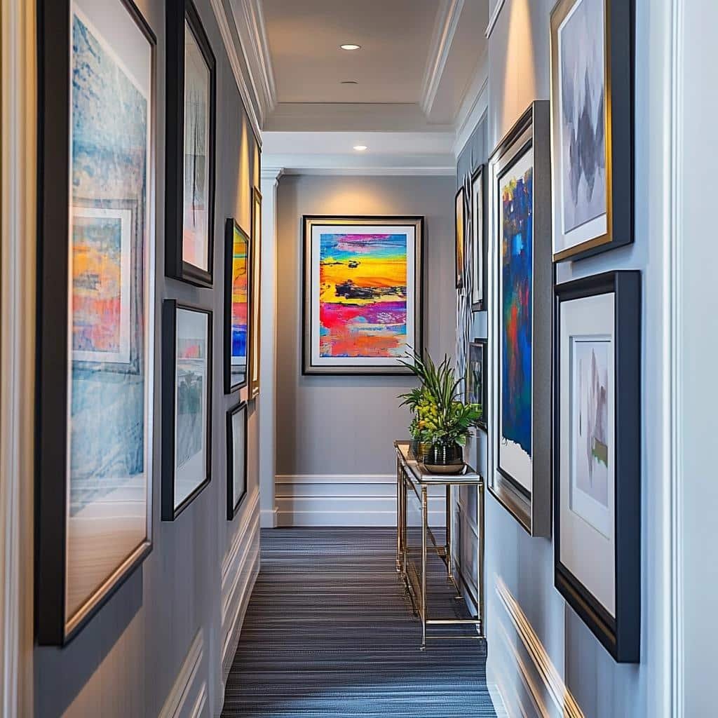 Decoração Elegante: 55 Ideias de Quadros para Corredor 5 Decoração Elegante: 55 Ideias de Quadros para Corredor