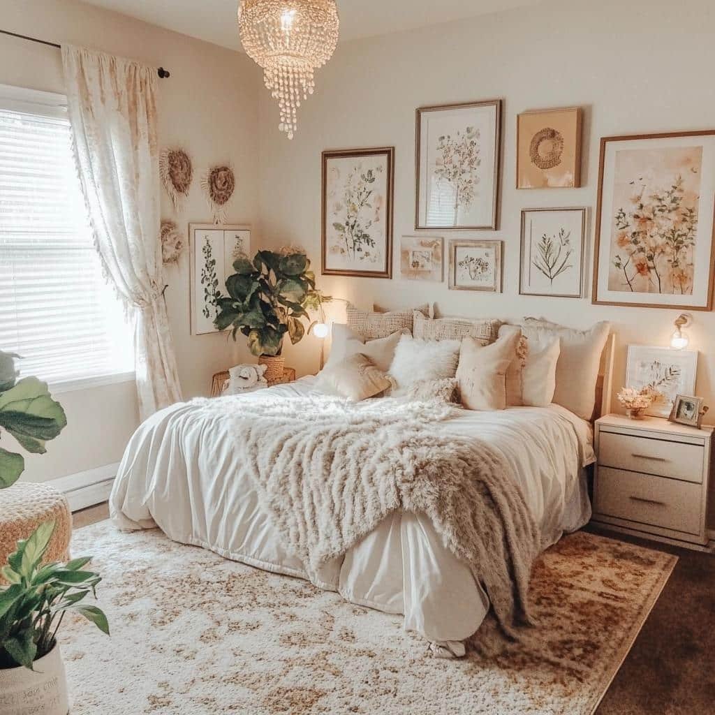 Inspire-se com quadros únicos para o quarto feminino