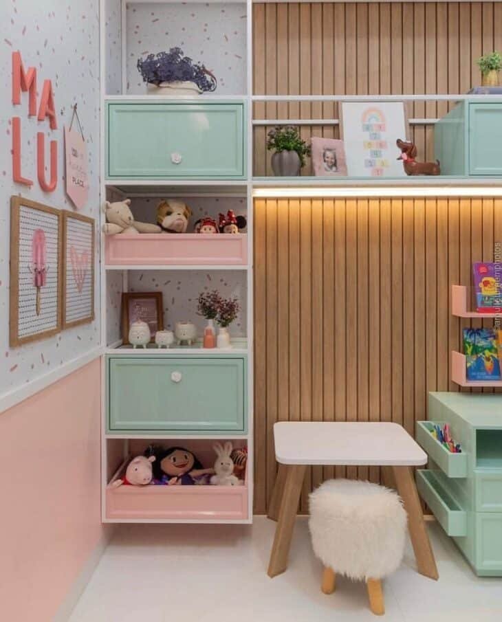 Inspirações de Estantes para Brinquedos que Facilitam a Organização
