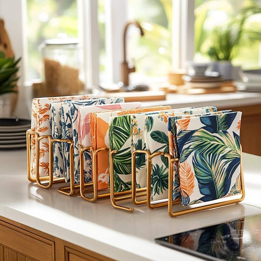Porta-Guardanapos: 8 Modelos Criativos para Uma Cozinha Organizada 14 Porta-Guardanapos: 8 Modelos Criativos para Uma Cozinha Organizada