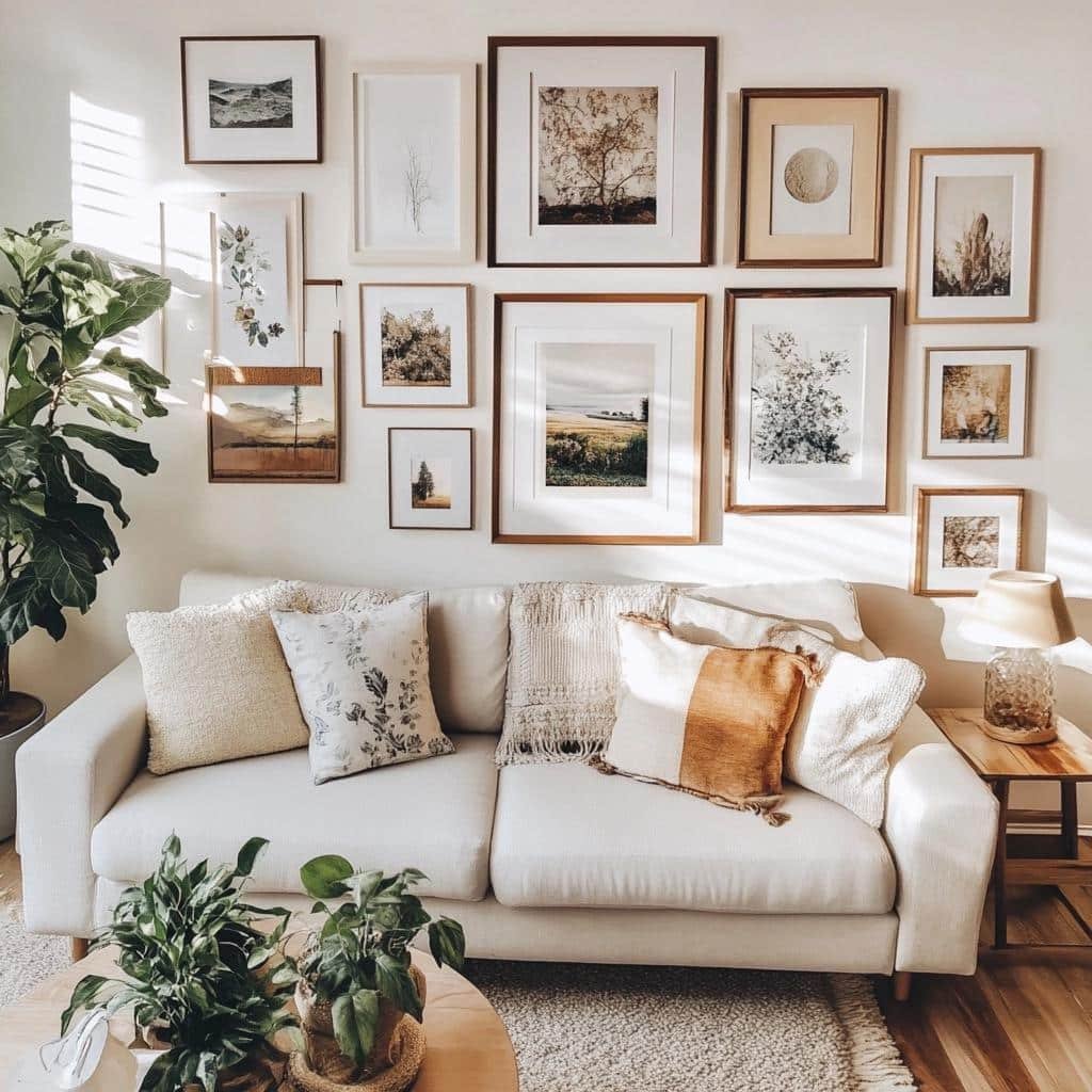 Porta-Quadros de Parede: 8 Ideias Criativas para Salas de Estar 16 Porta-Quadros de Parede: 8 Ideias Criativas para Salas de Estar