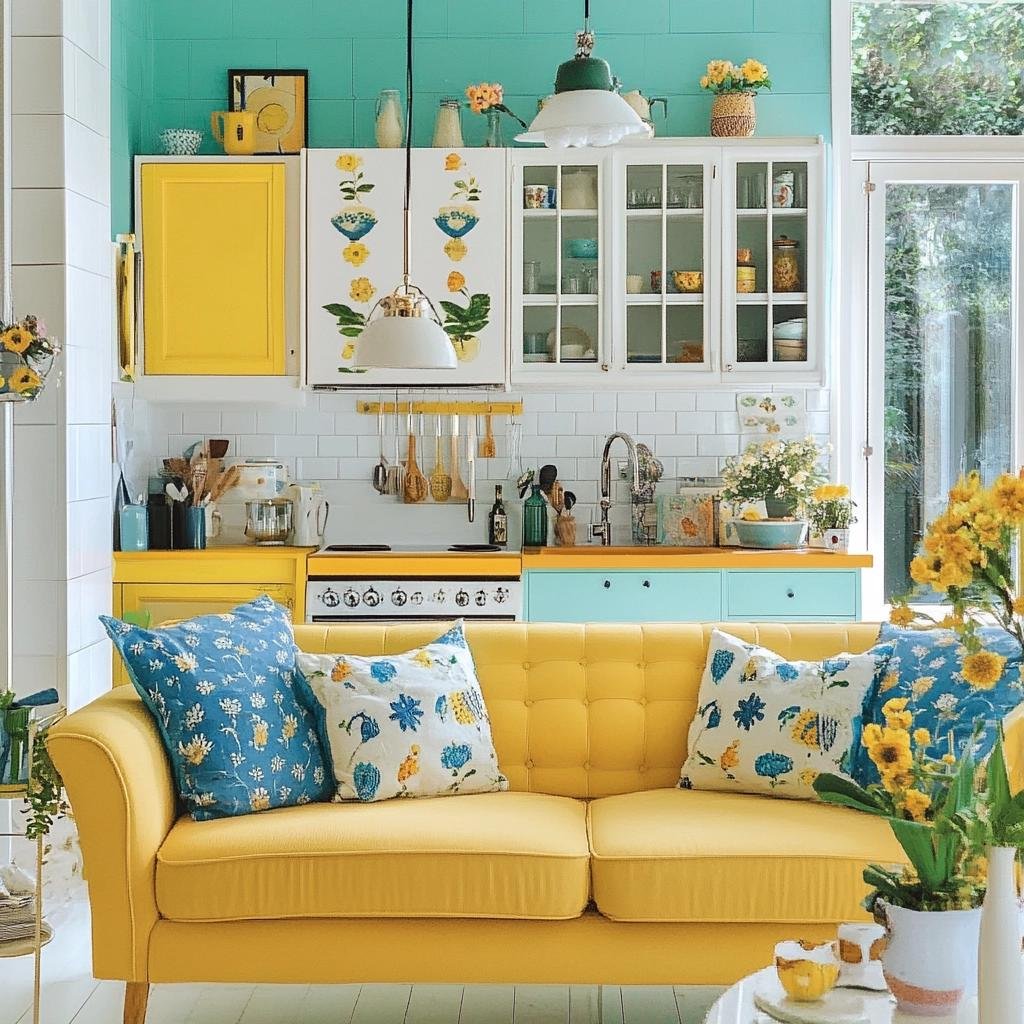 Harmonizando Tons: Como Compor Cores com Amarelo na Decoração 1 Harmonizando Tons: Como Compor Cores com Amarelo na Decoração