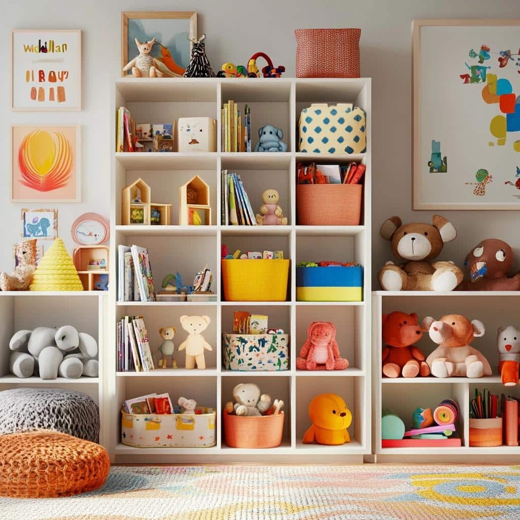Inspirações de Estantes para Brinquedos que Facilitam a Organização