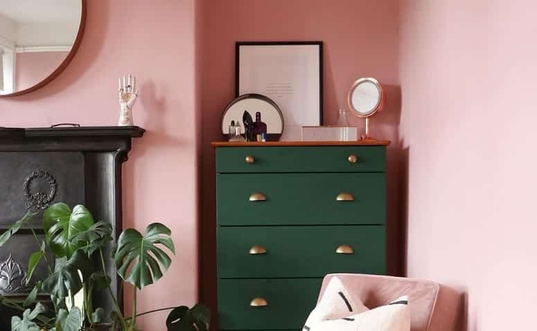 Ideias criativas para decorar com parede rosa 2 Ideias criativas para decorar com parede rosa