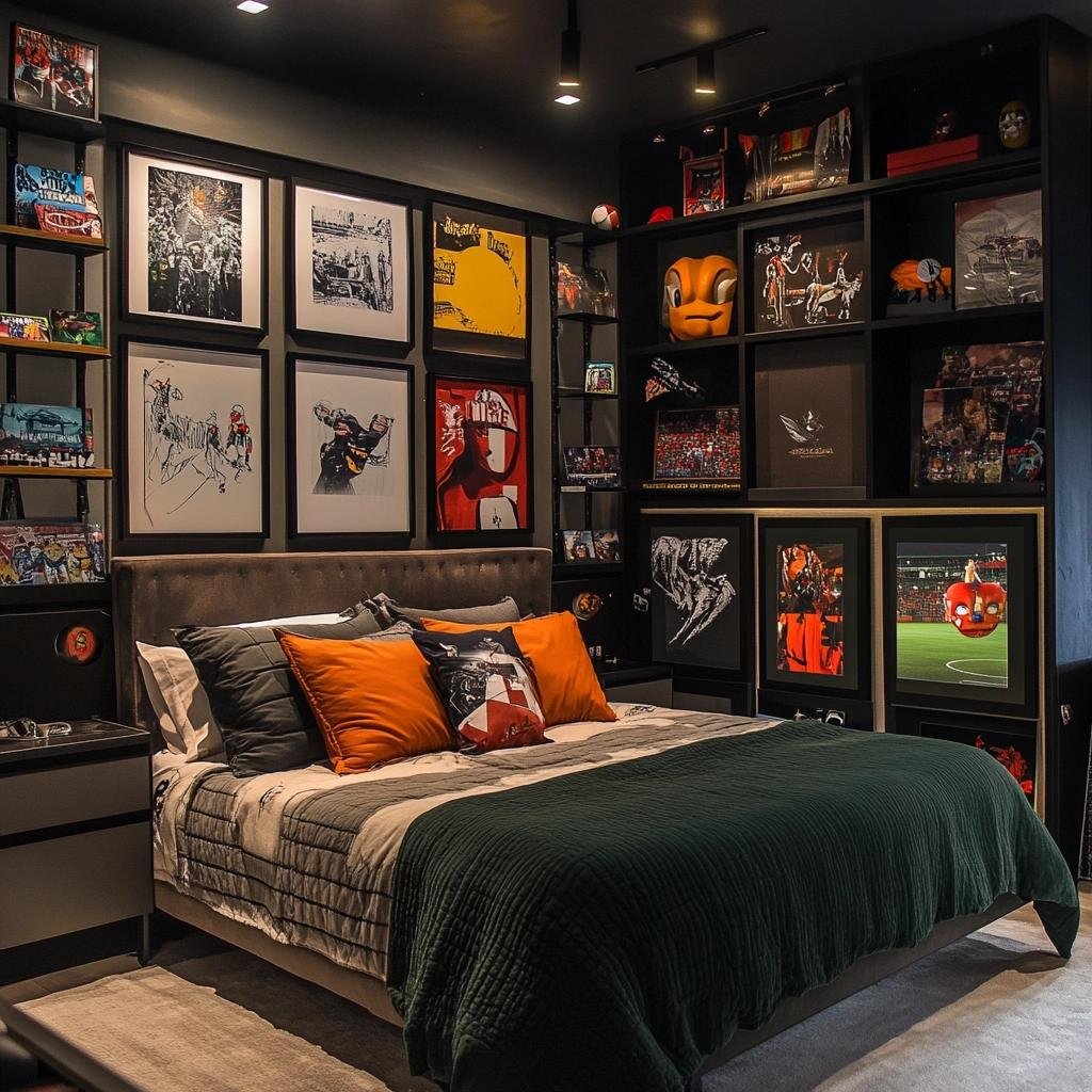 Ideias criativas para decorar quartos masculinos com quadros 3 Ideias criativas para decorar quartos masculinos com quadros