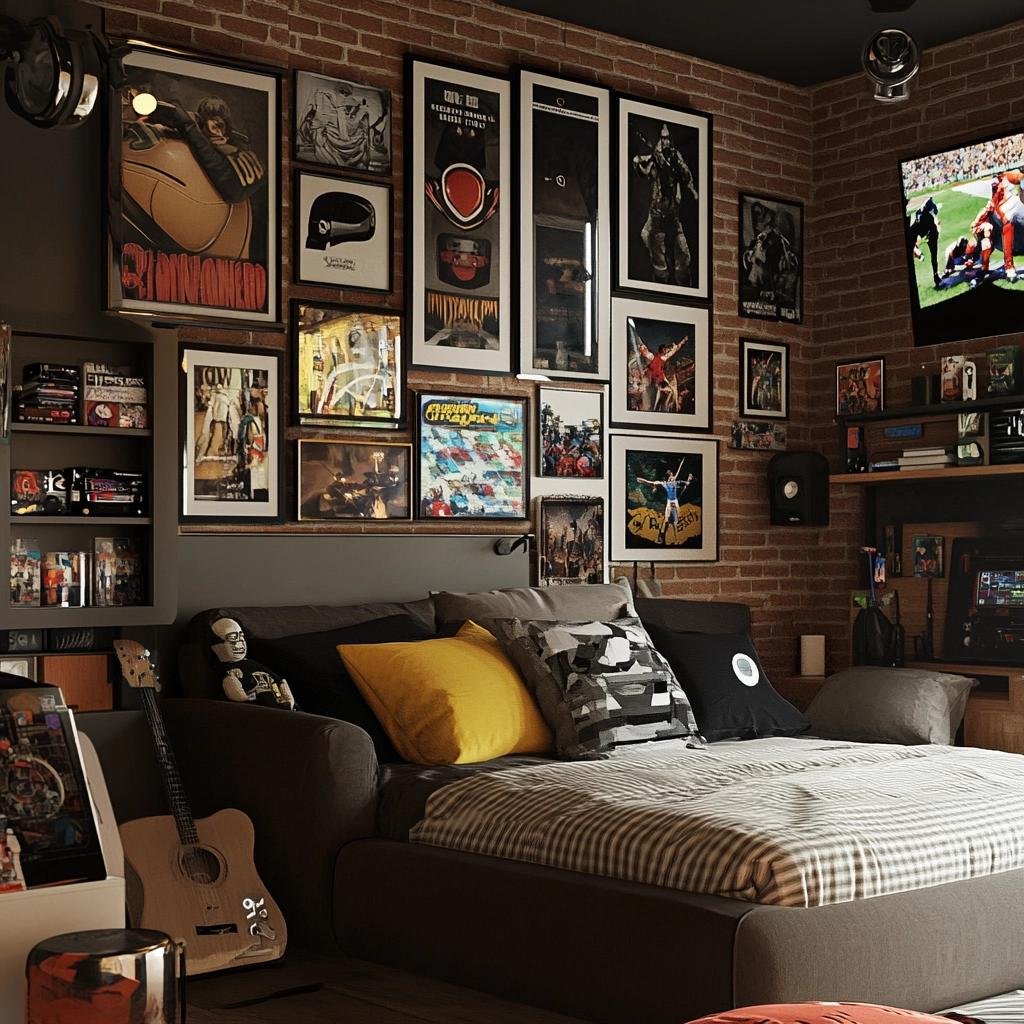 Ideias criativas para decorar quartos masculinos com quadros 5 Ideias criativas para decorar quartos masculinos com quadros