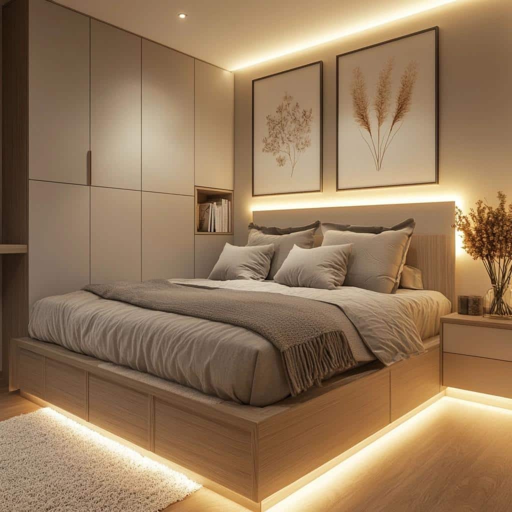 5 Ideias para Planejar Quartos de Casal Pequenos 17 5 Ideias para Planejar Quartos de Casal Pequenos
