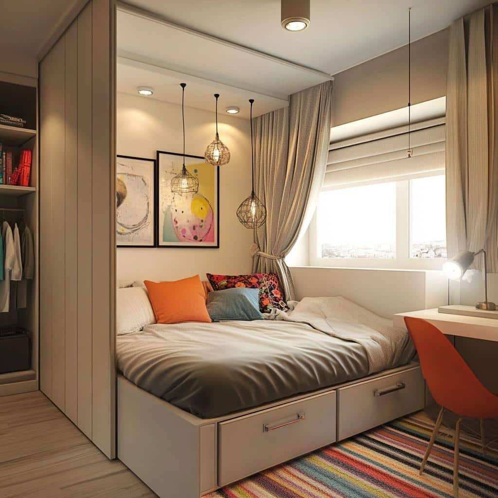 Soluções Criativas para Decorar Quartos Pequenos 17 Soluções Criativas para Decorar Quartos Pequenos