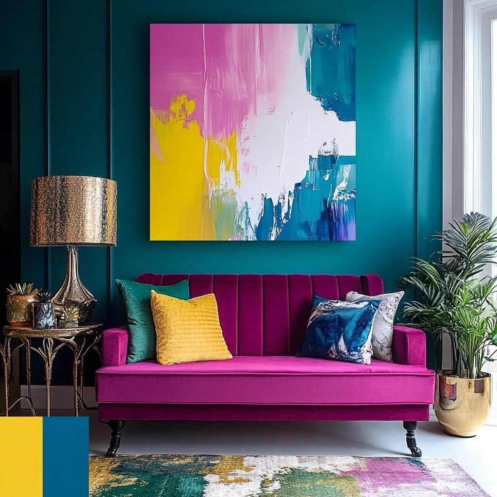 Ideias Ousadas para Usar a Cor Magenta na Decoração 1 Ideias Ousadas para Usar a Cor Magenta na Decoração