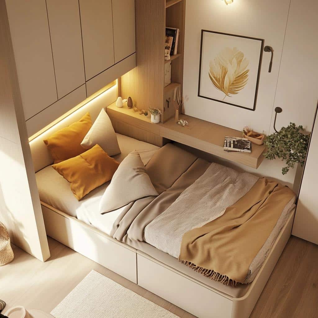 Soluções Planejadas para Quartos de Casal Pequenos 14 Soluções Planejadas para Quartos de Casal Pequenos