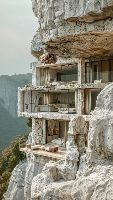 Casas Esculpidas na Rocha: 10 Projetos Naturais e Inovadores 3 Casas Esculpidas na Rocha: 10 Projetos Naturais e Inovadores
