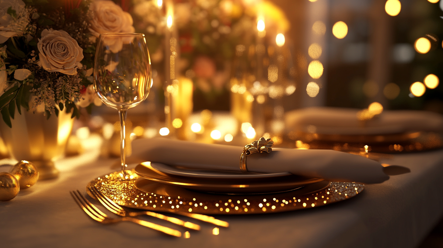 Mesa Posta Natal Dourada: Dicas para uma Ceia Elegante 4 Mesa Posta Natal Dourada: Dicas para uma Ceia Elegante