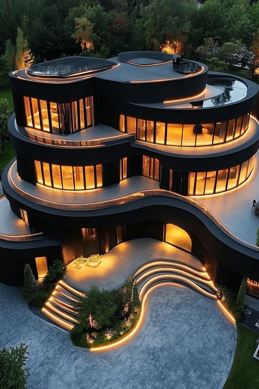 Casas Futuristas com Design Arrojado e Tecnologia Avançada 4 Casas Futuristas com Design Arrojado e Tecnologia Avançada