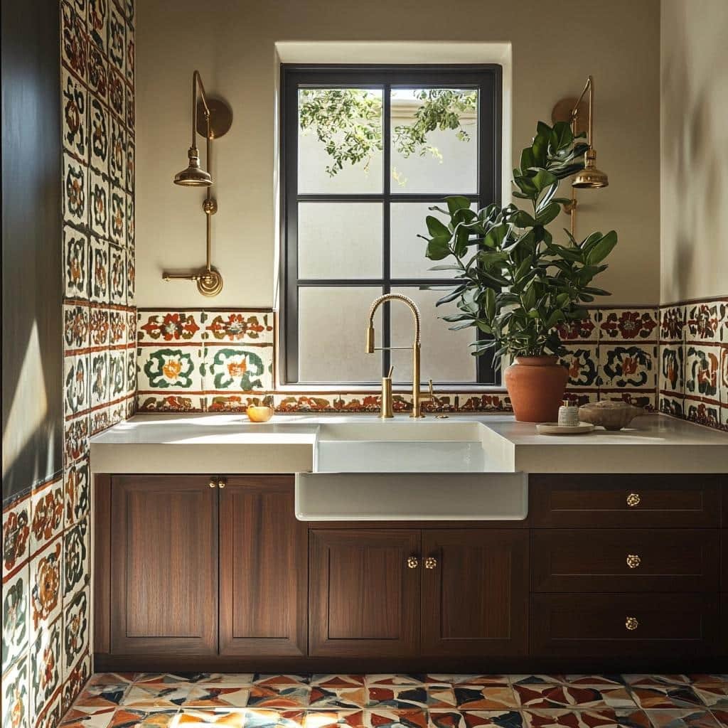 10 Ideias de Azulejos Hidráulicos para Cozinhas e Banheiros 3 Azulejos Hidráulicos: Estilo Vintage com Resistência para Cozinhas e Banheiros
