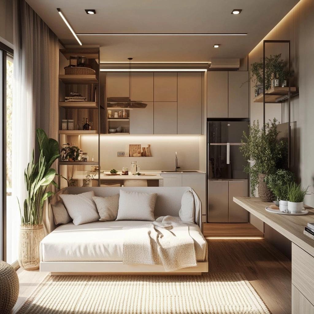 Dicas de Decoração para Ambientes Integrados com Quarto e Cozinha