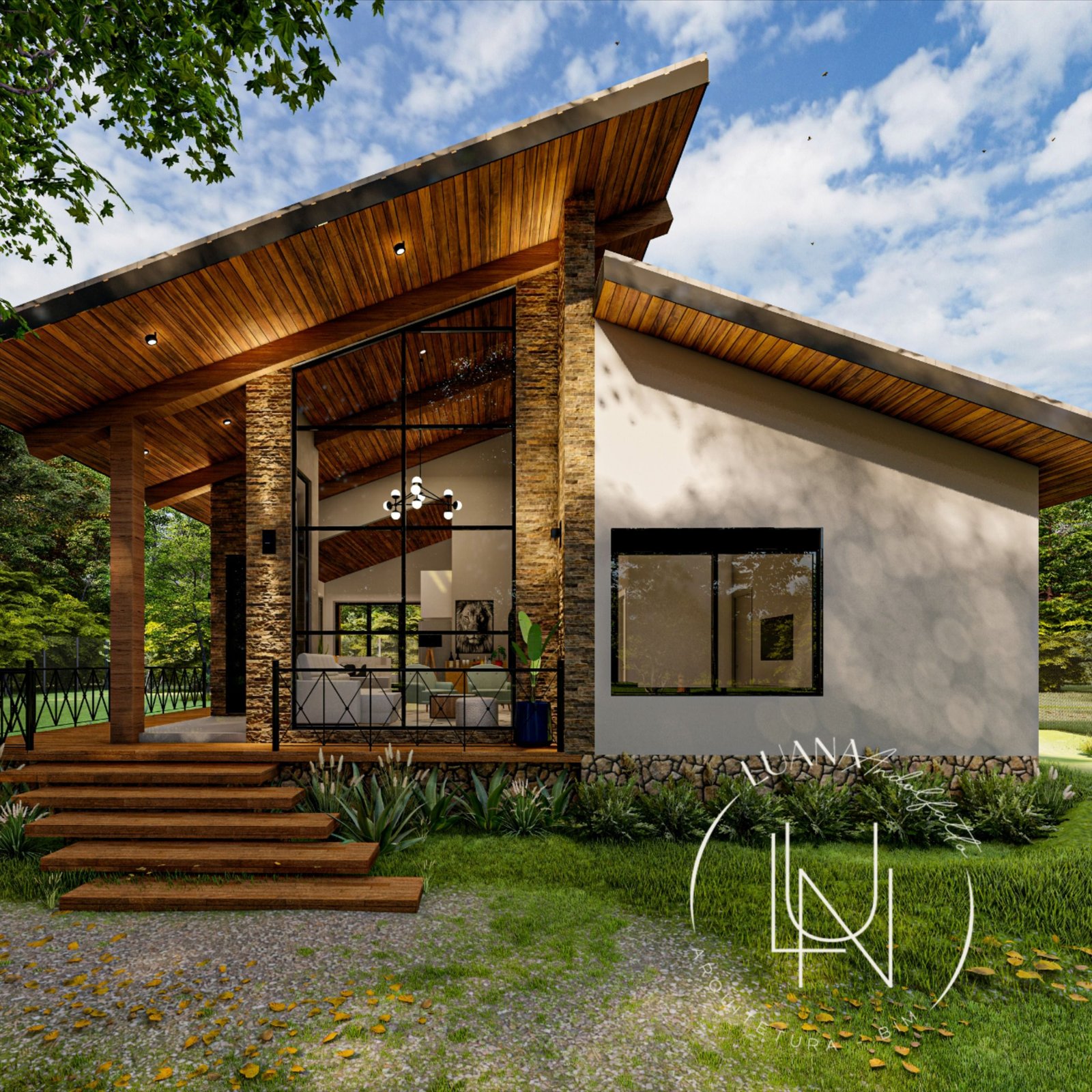 Casas de Campo Modernas com Telhado de Palha: Rústico e Sofisticado 3 Casas de Campo Modernas com Telhado de Palha: Rústico e Sofisticado