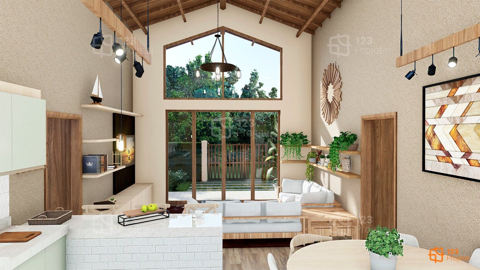 Casas de Campo com Pé-direito Alto para Mais Luz e Amplitude 2 Casas de Campo com Pé-direito Alto para Mais Luz e Amplitude
