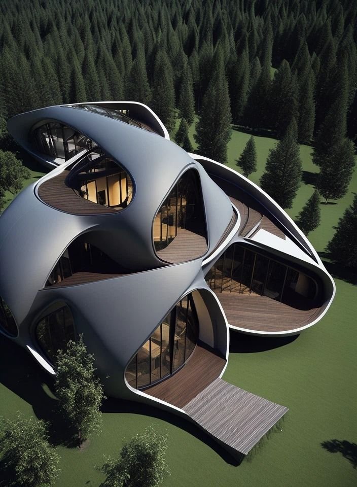 Casas Futuristas com Design Arrojado e Tecnologia Avançada 3 Casas Futuristas com Design Arrojado e Tecnologia Avançada