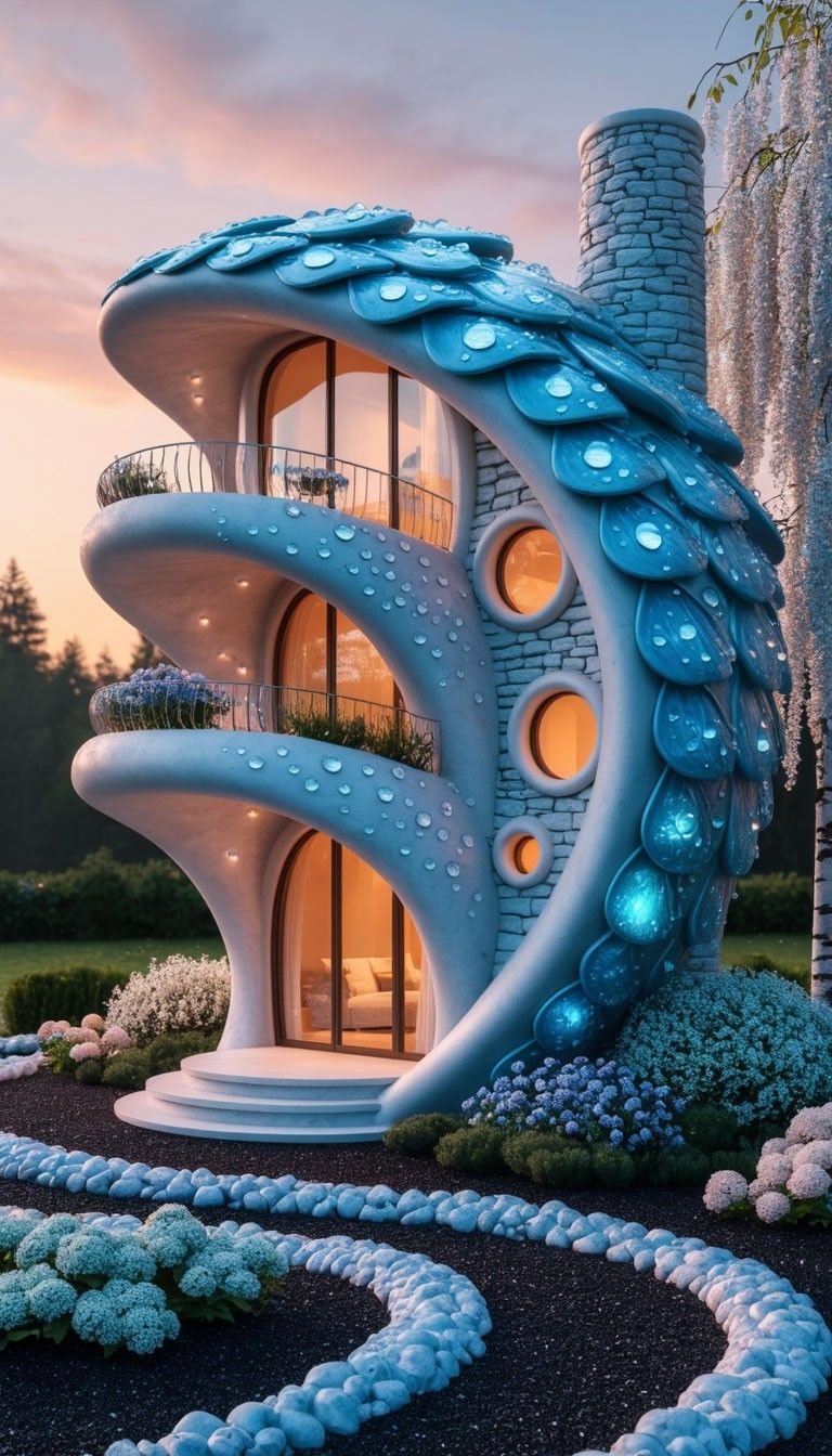 Casas Incríveis com Design Inspirado na Natureza: 10 Projetos Orgânicos 3 Casas Incríveis com Design Inspirado na Natureza: 10 Projetos Orgânicos
