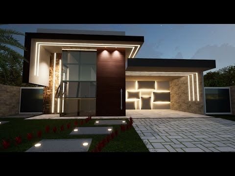 Casas Modernas com Pé-direito Alto para Mais Iluminação e Espaço 3 Casas Modernas com Pé-direito Alto para Mais Iluminação e Espaço