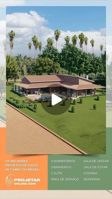 Casas de Campo no Alto da Montanha: 10 Projetos para Relaxar