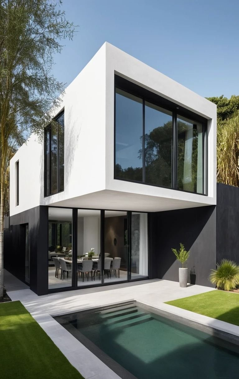 Casas de Luxo com Academia Particular: 10 Projetos para Bem-Estar 6 Casas de Luxo com Academia Particular: 10 Projetos para Bem-Estar