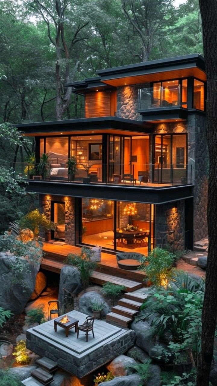 Casas Incríveis com Design Inspirado na Natureza: 10 Projetos Orgânicos 8 Casas Incríveis com Design Inspirado na Natureza: 10 Projetos Orgânicos