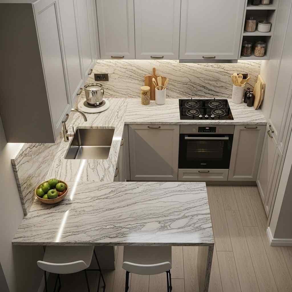 As 5 Melhores Ideias para Cozinhas Pequenas com Bancada de Granito que Você Precisa Conhecer