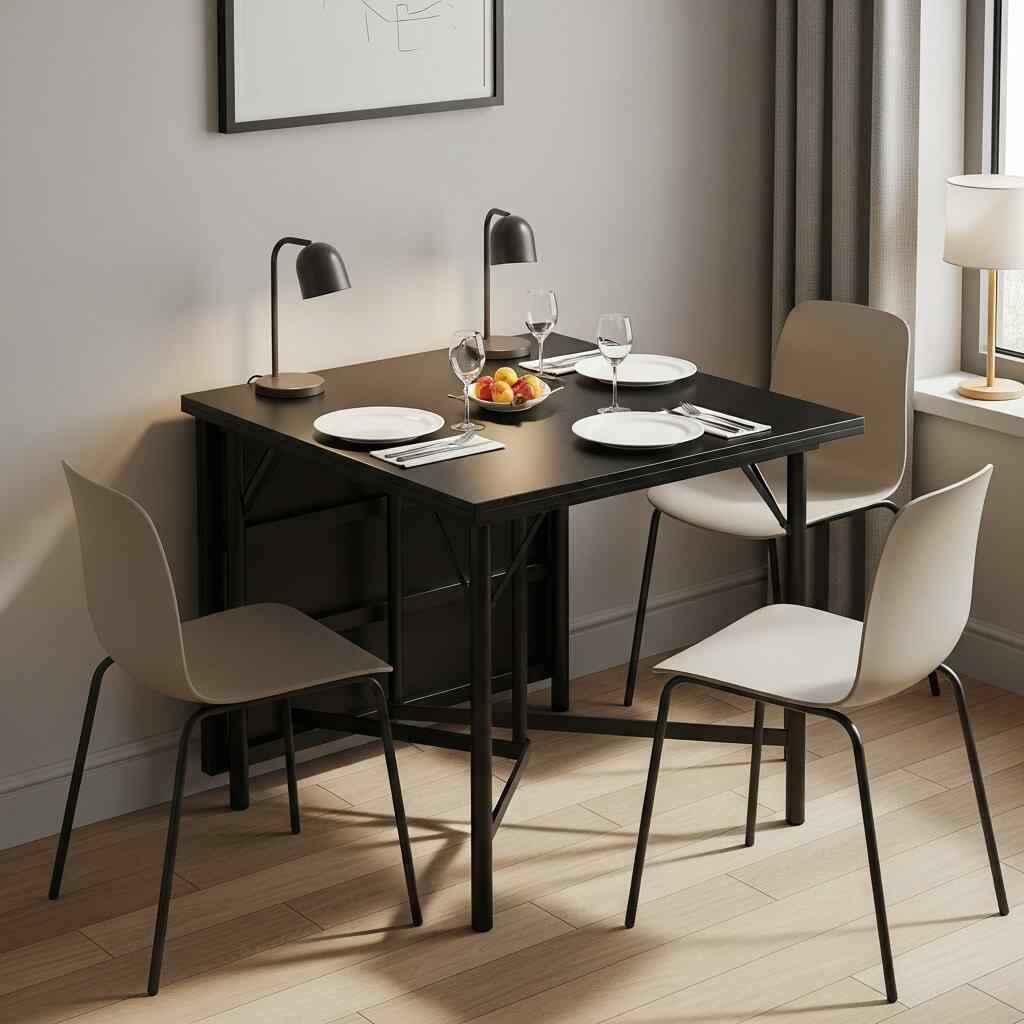 As 5 Melhores Mesas de Jantar de 4 Lugares Para Transformar Seu Apartamento Pequeno