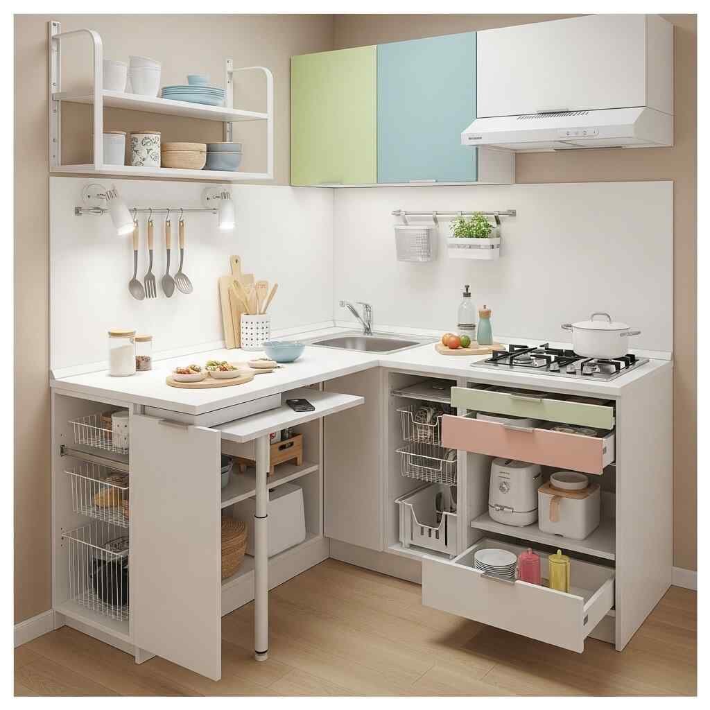 As 5 Melhores Dicas para Otimizar cozinhas de Apartamentos Pequenos e Ganhar Espaço