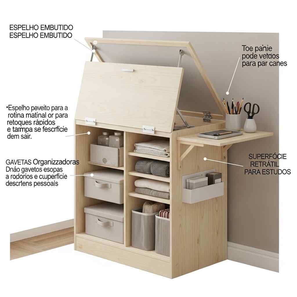 7 Inspirações de Cômodas Funcionais que Transformam Dormitórios Compactos com Estilo